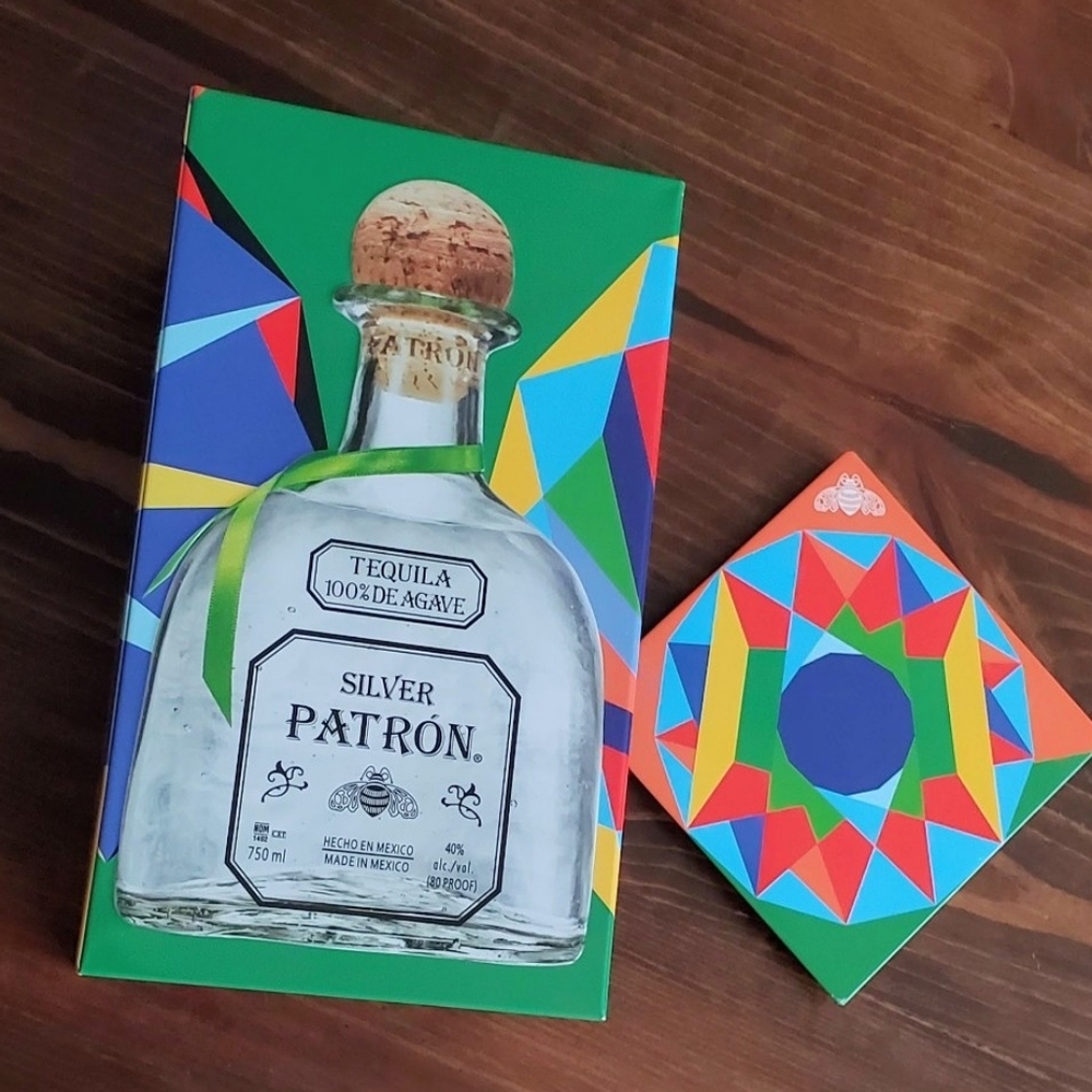 PATRON Limited Edition Tin Mexican Heritage Rare Silver Tequila Collectable